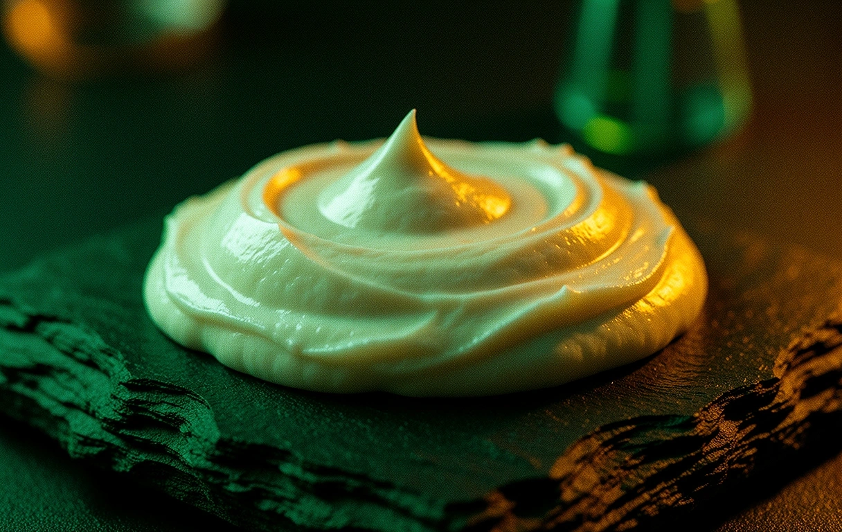 Men's moisturizing cream texture